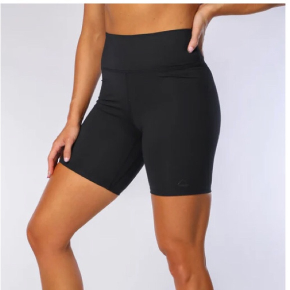 High Rise Biker 7" Shorts by Royal Change Black Medium